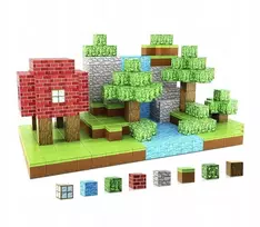 Martius MINECRAFT MAGNETINIAI BLOKAI DIDELI KONSTRUKCINIŲ 100 ELEMENTŲ RINKINYS