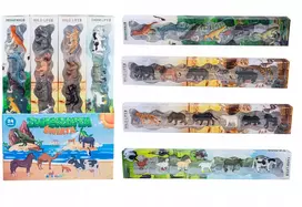 Norimpex Gyvūnų figūrėlių rinkinys, dinozaurai, augintiniai, laukinis safaris vamzdyje