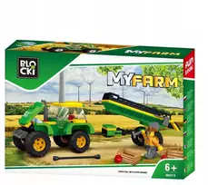 Klocki Blocki MyFarm traktorius su priekaba 375x255x60 mm Icom