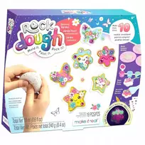 MAKE IT REAL Glowing Garden Rock Dough – švytintis kūrybinis rinkinys