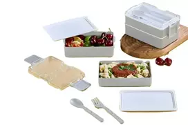 Tuffex DVIGARĖS PLASTIKINIS MAISTO INDEKAS SU STALIO ĮRANKIAIS TP826 1 vnt.
