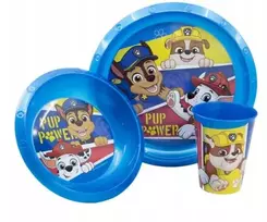 Kids Euroswan Indų rinkinys 3 vnt. / lėkštė / dubuo / puodelis / PAW PATROL