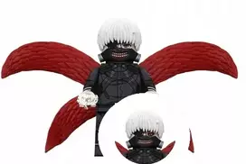 WM Ken Kaneki kaukėje iš Tokyo Ghoul minifigūrėlės kaladėlėms