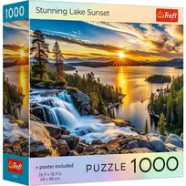 Trefl Puzzle 1000 vienetų JAV kolekcija: Stulbinantis ežero saulėlydis