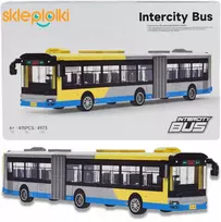 Skleplolki KONSTRUKCINIAI BLAKAI Šarnyrinio autobuso sunkvežimio modelis vaikams 415 vnt