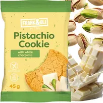 „Frank&Oli“ PISTAČIŲ TORTAS BALTASIS ŠOKOLADAS be cukraus 45 g TRUMPAI DATA