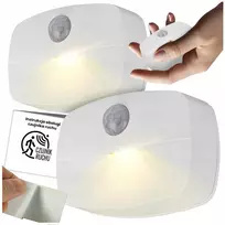 LED NAKTINIS LEMPAS, JUDESIO JUTIKLIS, VEIKIMAS BATERIJA, SIENAI, LIPIJUS, LAIPTAMS