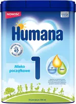 HUMANA 1 HMO PIENO MILTELIAI kūdikiams SU DHA NUO GIMIMO 750 g