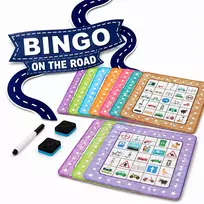 Bingo kelyje automobilių stebėjimo žaidimas vaikams 10 BINGO kortelių