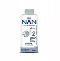 Nestlé NAN OPTIPRO Plus 2 Milk Next 200ml nuo 6m+ Paruoštas gerti