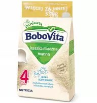 BoboVita Manų kruopų pieno košė 330g 4+