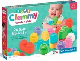 SOFT CLEMMY Blocks CLEMENTONI Soft Blocks 24 vnt