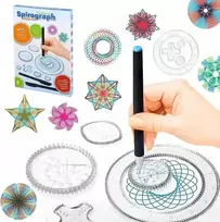 DK Spirografo mokomasis rinkinys piešimui su žymekliais - linksmas ir mokomasis rinkinys