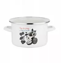 Mateuszo Gesslerio emaliuotas puodas Emalia Pleszew Fruits 18 cm 2,65L