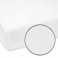 Designpremium ŠVIESUS Baltas LAKŠTAS Baltas JERSEY - 80x180 cm