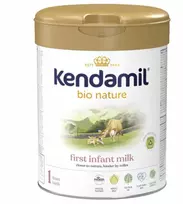 Kendamil 1 Initial Bio Nature modifikuotas pienas 800g Be žuvų taukų