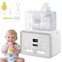 10in1 BUTELIŲ ŠILDYTUVAS ir LCD DVIGUBAS 2 BUTELIŲ STERILIZATORIUS SU LEMPA