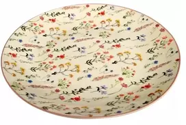 SMUKEE Porcelianinė lėkštė PAVASARINĖS GĖLĖS 19 cm ROŽINĖ 913