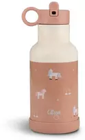 Nerūdijančio plieno termo butelis 350 ml - Vienaragio skaistalai, rožinė citrina