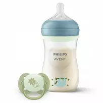 PHILIPS AVENT BUTELIS 260ml NATŪRALUS REAKCIJA NAKTINIS 0+ SCD83817