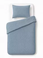 Detexpol „Muslin“ kūdikių patalynė 100x135 mėlyna MEDVILNĖ Premium
