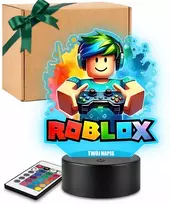Plexido 3D LED naktinis apšvietimas Roblox Dovana vaikams Linksmas žaidimas su jūsų vardu