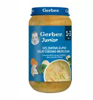 Gerber Junior Delicate žiedinių kopūstų ir brokolių sriuba 1-3 metai 250 g