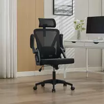Ergonomiška tinklinė stalo kėdė, reguliuojama juosmens ir galvos atrama, aukštas atlošas, namų biuras