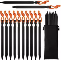 12 Vnt. TENT STARS TOURIST TENT SPEEL PLIENINIAI 18CM + KREPŠELIS