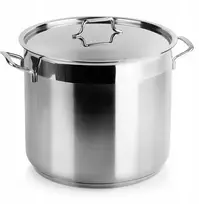 Vilde DIDELIS GASTRONOMINIS PLIENINIS PUODAS SU KEPIMO DANGIU 14L 28cm
