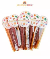 Naturalnie Zdrowi Vaisių suktinukai vaikams 6x15g Twiksy Braškių morkų sveikas užkandis