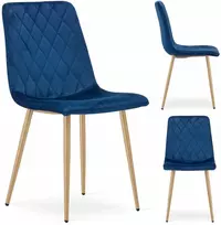 MUFART VELUR VELVET MINKŠTA KĖDĖ SVETAINEI, VALGOMAI, VELURO NAVY AMPLE