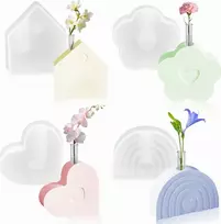 SILIKONINIS PELIETINIS 4 Vnt. GĖLĖS ŠIRDYS BOW HOUSE LIETOS VAZOS DERVOS