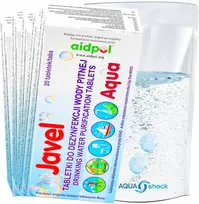 AQUA Shock 100x JAVEL VANDENS GYDYMO TABLETĖS