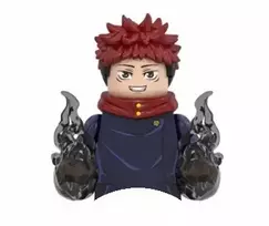 WM Yuji Itadori iš Jujutsu Kaisen mini plytų figūrėlė