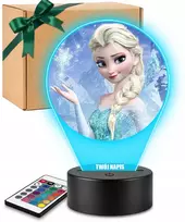 Plexido 3D Elsa Frozen LED lempa mergaitei dovanų