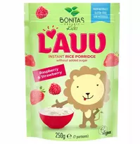 Ryžių košė su braškėmis ir avietėmis BIO Bonitas, 250g
