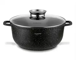 INDUKCINIS PUODAS DIDELEI DUJINĖ ORKAITĖ Konighoffer Pollo Juodas 6,5l 28cm