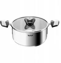 Plieninis puodas su dangteliu TEFAL Emotion+ E3284444 20 cm 2,9 L indukcinis