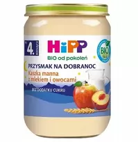 HiPP Bio Manų košė su pienu ir vaisiais 4m+ be pridėtinio cukraus, 190 g