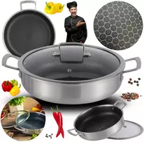 Edenberg LĖŠTĖS Puodas su dangteliu HONEY COMB NONLIPE INDUKCIJA 24cm 2,8L