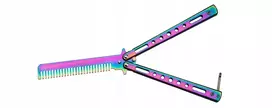 Bsh Adventure BSH Knife Butterfly Training Šukos Rainbow Fade Latch N467C