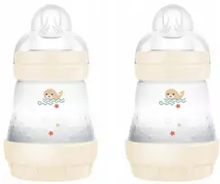 Mam Turiu 2 Easy Start maitinimo buteliukų rinkinį, nuo pilvo dieglių, 0+ mėn., 160 ml