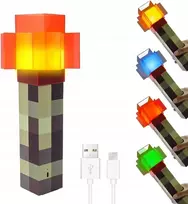 MINECRAFT NAKTINĖ LEMPA ŽAIDIMŲ KAMBARIO DEKOLAS MIGAMOJOJE USB naktinė lempa