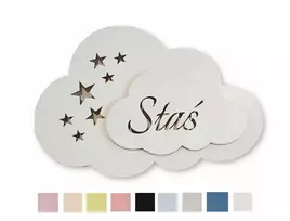 Pio Art Debesų naktinis šviestuvas pavadinimu STARS COLORS RINKTIS IŠ 20 LED baterijų