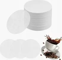 Ziyao 600 VNT APVALUS POPIERINIS FILTRAS, Baltas 64mm, AUKŠTOS KOKYBĖS ESPRESO KAVA