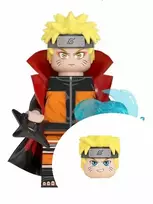 WM Naruto Uzumuaki audinio pelerinos minifigūrėlė statybiniams blokams