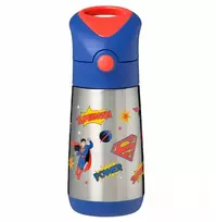 B.Box B.dėžutė SUPERMAN Thermo buteliukas su šiaudeliu Thermo buteliukas 350 ml