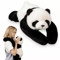 Luxma Panda svertinis meškiukas 65 cm terapinis pliušinis žaislas 1kg ADHD autizmo stresas