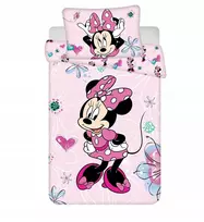 Jerry Fabrics Minnie Mouse patalynė 90x120 COTTON MINNIE FLOWERS lovai 02JF